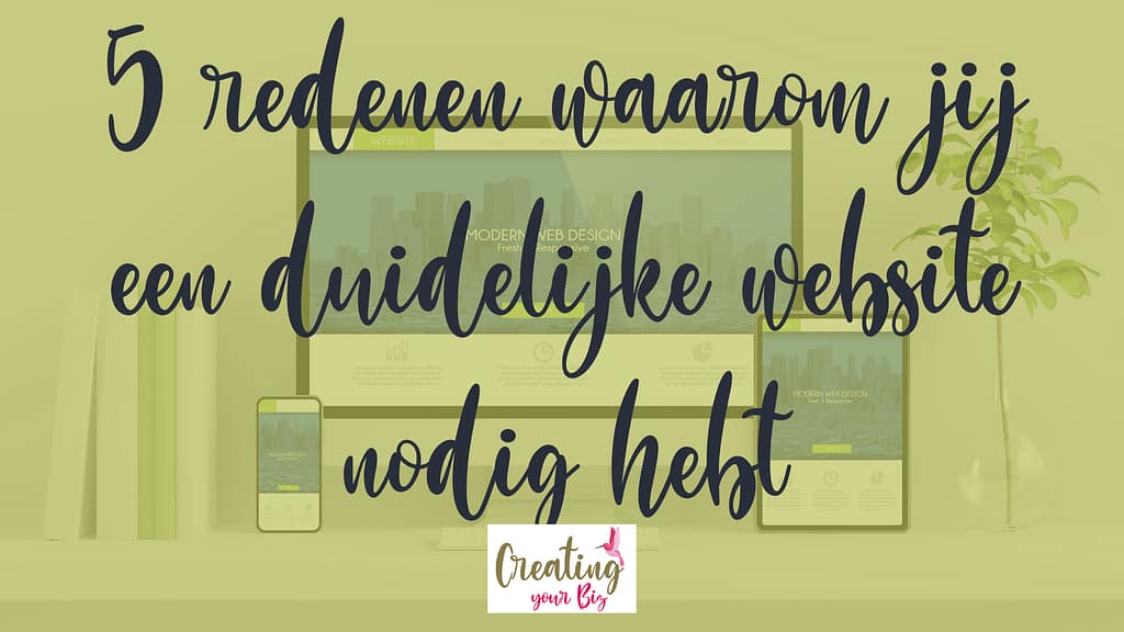 Duidelijke website