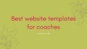 Best website templates for coaches